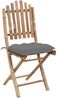 vidaXL 5-tlg. Garten-Essgruppe mit Kissen Klappbar Bambus 3063976 Bild 5