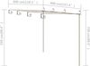 Pergola aus Eisen RITTO 4x3x2,5m BxTxH, Antik-Braun Rankhilfe Pergola aus Metall Bausatz freistehend Sonnenschutz Gartendeko Gartenpergola Bild 2