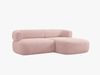 Micadoni 5-Sitzer Ecksofa Jenny Kleine Version Rechts Boucle Now or Never Puderrosa Bild 3