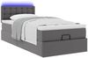 vidaXL Ottoman-Bett mit Matratzen & LEDs Grau 90x200 cm Kunstleder 3312135 Bild 5