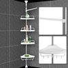 Deuba Teleskopregal mit 4 Ablagen Handtuchhalter Stecksystem Bild 2