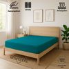 EXKLUSIV HEIMTEXTIL Jersey Spannbettlaken Premium 120 x 200 cm Türkis 100% Baumwolle Öko - Tex Zertifiziert Bed-Sheet Bettlaken Spannbetttuch Topper Leinentuch Bild 2