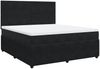 vidaXL Boxspringbett mit Matratze Schwarz 180x200 cm Samt 3292402 Bild 2
