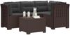 vidaXL 4-Sitzer Garten Sofa mit Kissen Rattan Look PP Braun 3444019 Bild 2