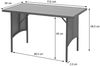 Poly-Rattan Garnitur HWC-G16, Garten-/Lounge-Set Sitzgruppe, Gastronomie 2x2er Sofa Tisch ~ grau, Kissen dunkelgrau Bild 4