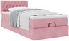 vidaXL Ottoman-Bett mit Matratze Rosa 90x200 cm Samt 3311824 Bild 4