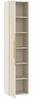 Badplaats Badezimmerschrank Rimini 38 x 33 x 170 cm Cashmere - Hoch Badschrank mit 1 Tür und Soft-Close Bild 4