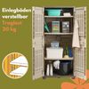 GarPet Garten-Geräteschrank Gartenschrank Wetterfest Outdoor Kunststoffschrank Balkonschrank Bild 5