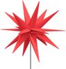vidaXL LED-Weihnachtsstern mit Erdspieß Faltbar Rot 57 cm 356190 Bild 5