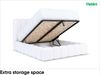 MEBLINI Polsterbett 120x200 mit Lattenrost ohne Matratze - CARLOS - Grün Boucle - Bubble Bett - Cloud Bett - Marshmallow Bed - Kopfteil Bett mit Stauraum Bild 5