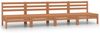 vidaXL 4-tlg. Garten-Lounge-Set Honigbraun Massivholz Kiefer 3082485 Bild 2
