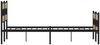 vidaXL Metallbett ohne Matratze Sonoma-Eiche 160x200 cm 3308471 Bild 5