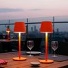 2er Set LED Tischlampe, orange, Akku, CCT, Touchdimmer, Flaschenaufsatz Bild 3