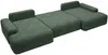 Vente-unique - DAVISO Sofa Stoff Grün - B 163 cm x H 87 cm x L 360 cm Bild 4