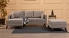 Eckschlafsofa, 'Bella', 85 x 140 x 205, Creme Bild 1