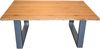 Couchtisch Baumkante 120x80 cm Wildeiche silber grau SESSA 68865635 Bild 4