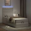 vidaXL Ottoman-Bett mit Matratze & LEDs Weiß 80x200 cm Kunstleder 3313821 Bild 3