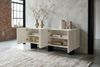 KAWOLA Sideboard LYNN 4 Türen lackiert weiß 75 x 40 x 180 cm Bild 4
