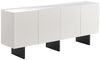 KAWOLA Sideboard LYNN 4 Türen lackiert weiß 75 x 40 x 180 cm Bild 3