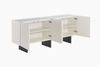 KAWOLA Sideboard LYNN 4 Türen lackiert weiß 75 x 40 x 180 cm Bild 5