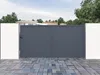 Vente-unique - NAZARIO Eingangstor Metall Grau - B 4,6 cm x H 178 cm x L 348 cm Bild 2