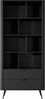 Bettso 'LANTE' Standregal, Holzwerkstoff Schwarz, 194x38x88 cm Bild 4
