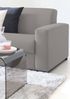 Dmora 2-Sitzer festes Sofa Malachite, Wohnzimmersofa aus gepolstertem Stoff, schmale Armlehnen, 100 % Made in Italy, 160 x 95 x 90 cm, Grau Bild 4
