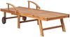 vidaXL Sonnenliege mit Auflage Königsblau Massivholz Teak 3063016 Bild 4