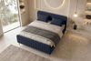 Boxspringbett Aurelio - Boucle-Stoff - dunkelblau - 140x200 cm Bild 5