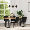vidaXL Esszimmerstühle 4 Stk. Schwarz Samt 3315292 Bild 2