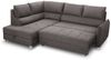 Ecksofa Schlafsofa Sofa MARNO in Stoff Chill Me Dunkelbeige Ottomane Links Bild 4