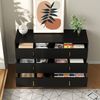 Merax Elegantes Sideboard mit modernem Design, Kommode und viel Stauraum, Schwarz und Gold Bild 2
