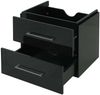 Premium Waschbeckenunterschrank HWC-D16, Waschtischunterschrank Waschtisch Badmöbel, hochglanz 60cm ~ schwarz Bild 2