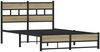 vidaXL Metallbett ohne Matratze Sonoma-Eiche 120x200 cm 4017270 Bild 3