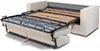 Vente-unique - LORETO Sofa Stoff Schokoladenbraun - B 223 cm95 cm x H 90 cm x L 215 cm Bild 4