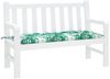 vidaXL Gartenbank-Auflage Blattmuster 120x50x7 cm Oxford-Gewebe 378951 Bild 3