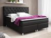 Boxspringbett Turin 180x200 cm Kunstleder Schwarz Bild 2