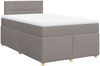 vidaXL Boxspringbett mit Matratze Taupe 120x200 cm Stoff 3288951 Bild 3
