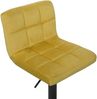 2er Set Barhocker RIVAN - Samt Gelb 40x40x85 cm | Barstuhl Mit Lehne Tresenhocker Tresenstuhl Kneipenhocker Kneipenstuhl Bild 5