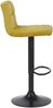 2er Set Barhocker RIVAN - Samt Gelb 40x40x85 cm | Barstuhl Mit Lehne Tresenhocker Tresenstuhl Kneipenhocker Kneipenstuhl Bild 3