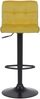 2er Set Barhocker RIVAN - Samt Gelb 40x40x85 cm | Barstuhl Mit Lehne Tresenhocker Tresenstuhl Kneipenhocker Kneipenstuhl Bild 2