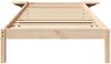 vidaXL Bettrahmen Natur 90 x 190 cm Massives Kiefernholz 873211 Bild 5