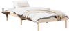 vidaXL Bettrahmen Natur 90 x 190 cm Massives Kiefernholz 873211 Bild 2