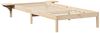 vidaXL Bettrahmen Natur 90 x 190 cm Massives Kiefernholz 873211 Bild 4