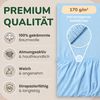 leevitex® Spannbettlaken in verschiedenen Größen und Farben, Jersey aus 100% Baumwolle, Jersey, Gummizug: rundum, (1 Stück), für Kinder- & Standardmatratzen, OEKO-TEX® STANDARD 100 zertifiziert Bild 3
