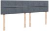 vidaXL Boxspringbett mit Matratze Dunkelgrau 180x200 cm Samt 3287807 Bild 5