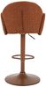 Barhocker Hilda / Holly H, Webstoff, Braun, Rot, 52 x 96 x 53 cm Bild 5