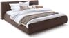 KAWOLA Bett CARLO Polsterbett Stoff braun 200x200cm Bild 3