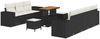 vidaXL Garten-Sofa-Set 10 pcs Schwarz Poly-Rattan 3361970 Bild 2
