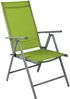 4 Stück Garten Klappstuhl Aluminium - Textilen Silbergrau/Lime Bild 5